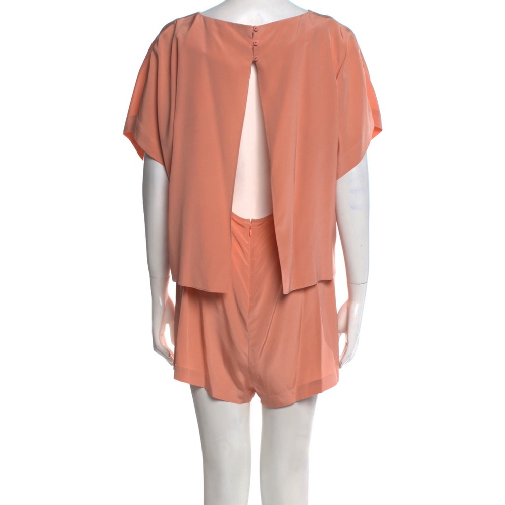 Tibi Blush Pink Silk Romper Sz4 with Bateau neckline - Picture 2 of 3